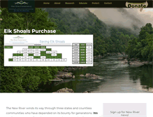 Tablet Screenshot of newriverconservancy.org
